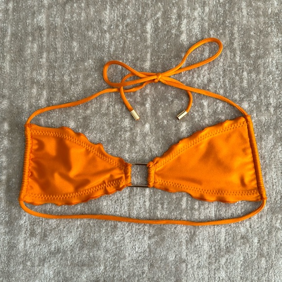 CANALUZ SWIM Playa Bandeau Top in Mango - Picture 2 of 3